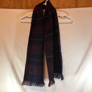 Men’s tartan/scarf maroon/black plaid